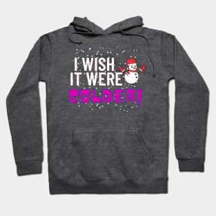 i wish it were colder Hoodie